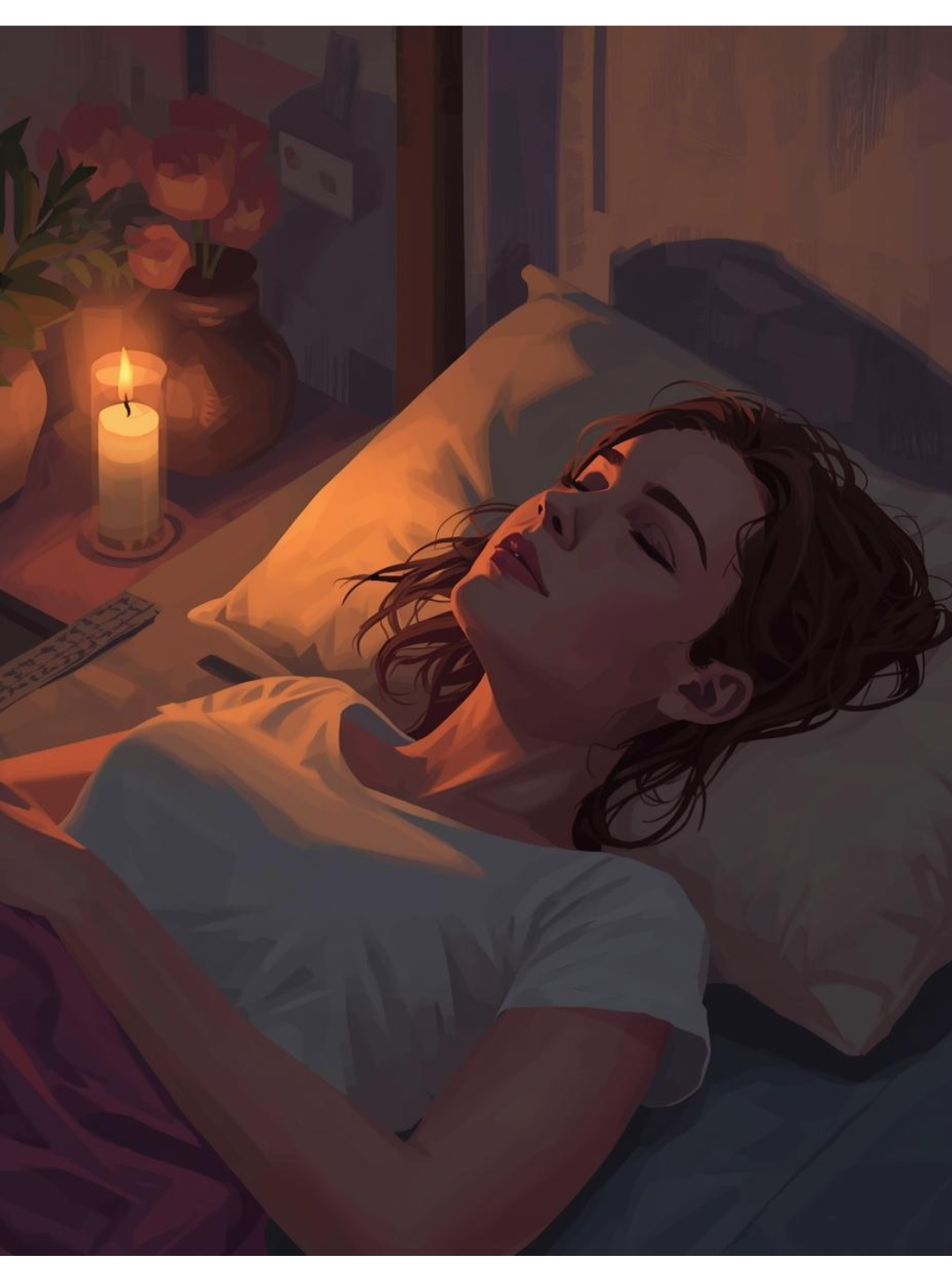 Person liegt entspannt zu Hause