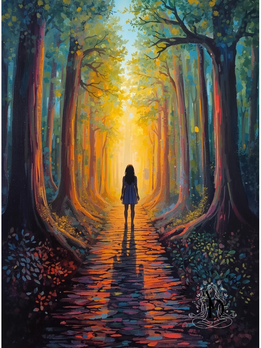 Frau geht in den Horizont – neue Perspektive